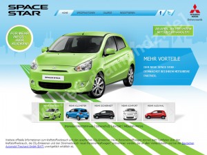 Mitsubishi Space Star Microsite