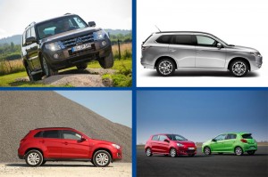 Mitsubishi Pajero, Outlander, ASX und Space Star